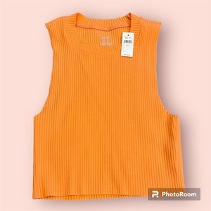 Orange Aerie Cropped Tank